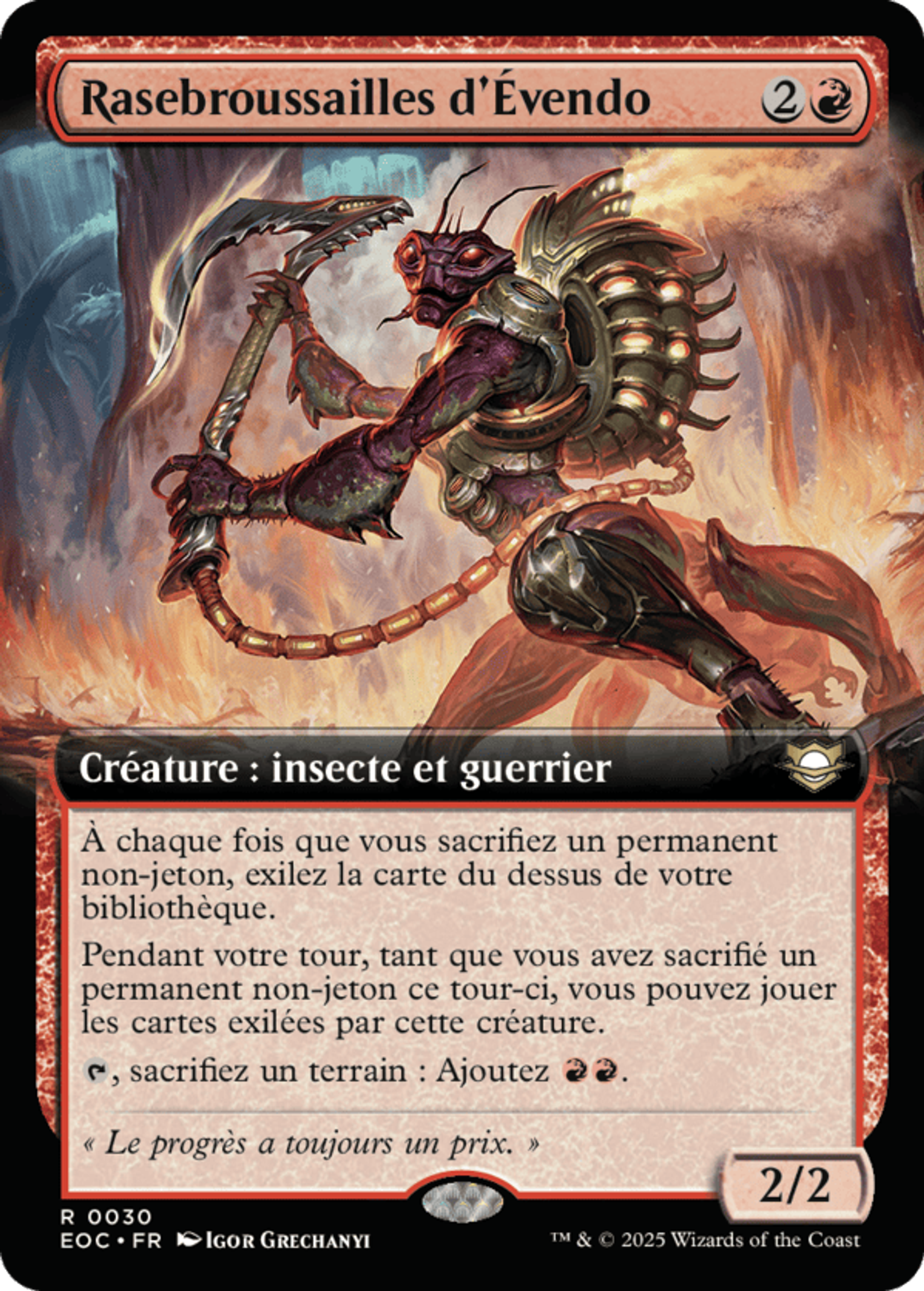 Rasebroussailles d'Évendo — Edge of Eternities Commander — Magic: The Gathering