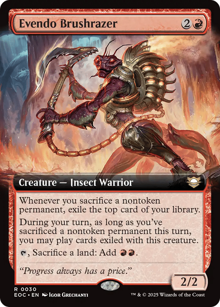 Evendo Brushrazer — Edge of Eternities Commander — Magic: The Gathering