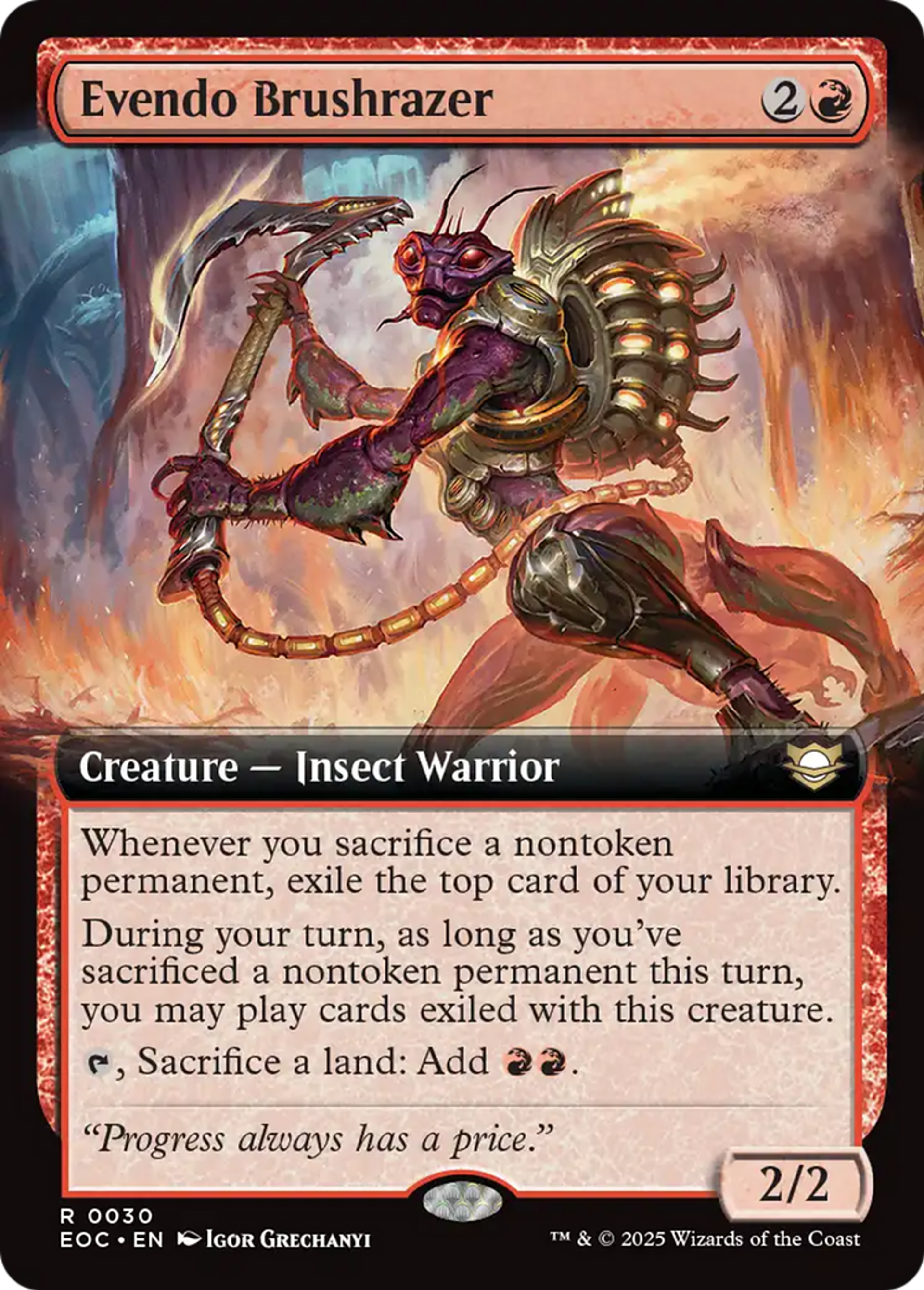 Evendo Brushrazer — Edge of Eternities Commander — Magic: The Gathering