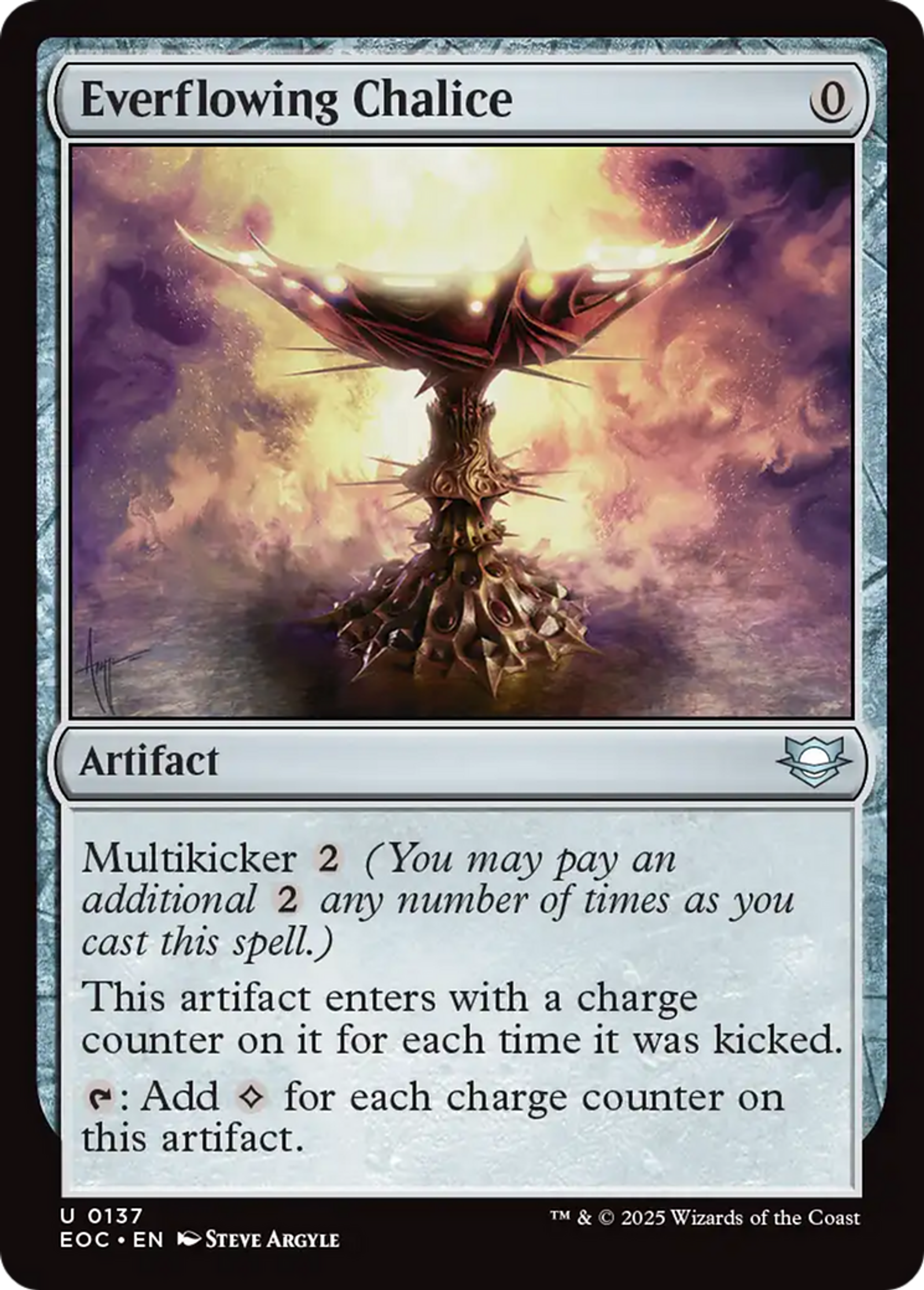 Everflowing Chalice — Edge of Eternities Commander — Magic: The Gathering