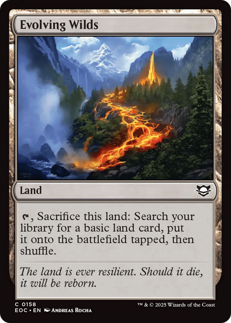 Evolving Wilds — Edge of Eternities Commander — Magic: The Gathering