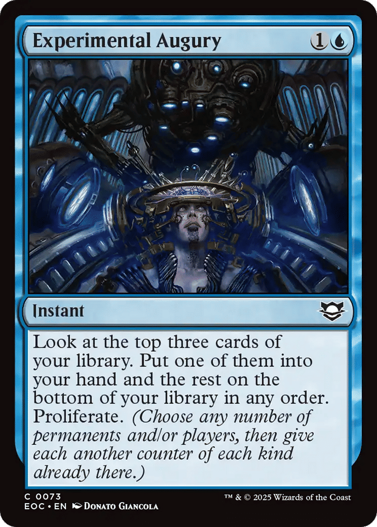 Experimental Augury — Edge of Eternities Commander — Magic: The Gathering