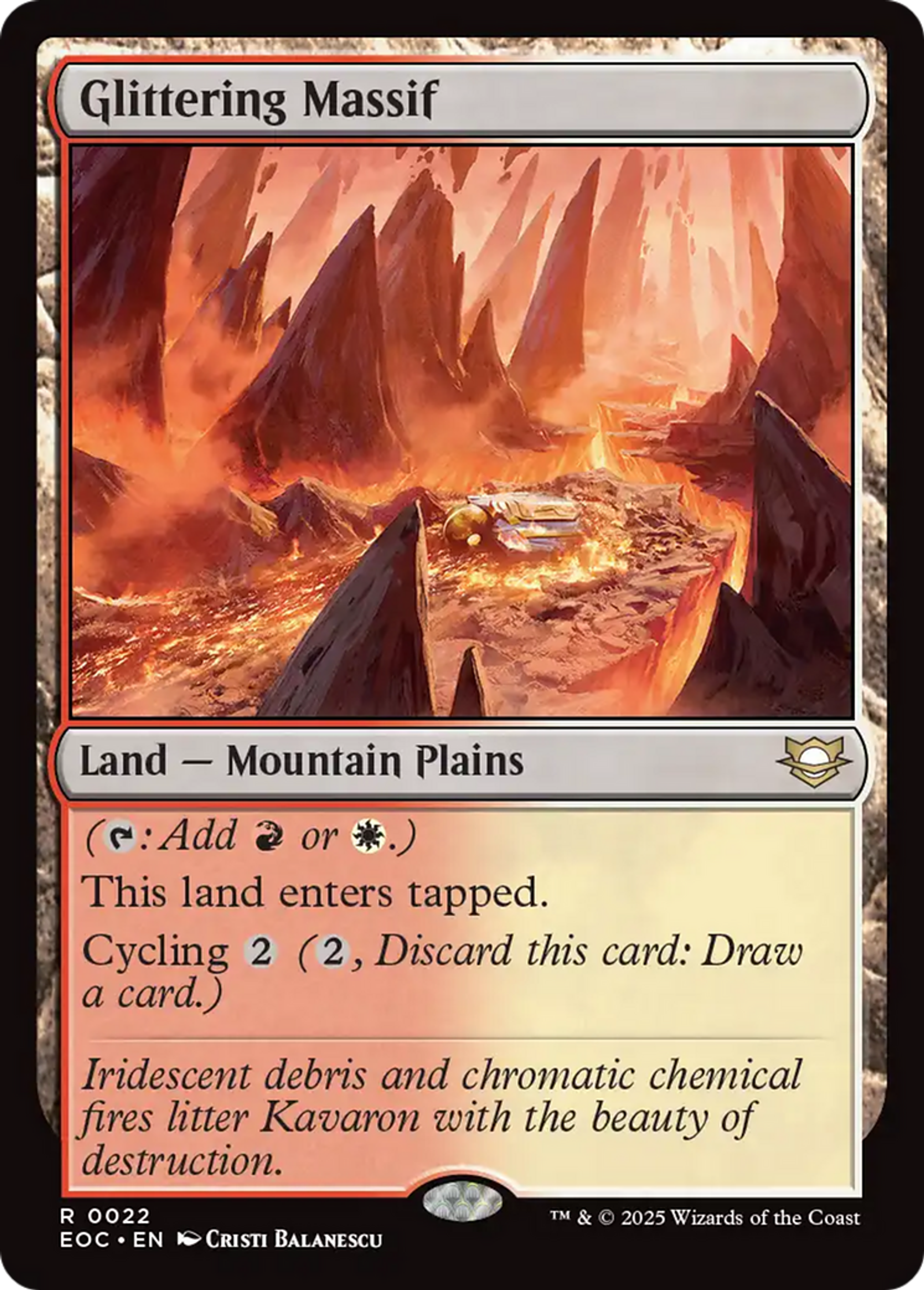 Glittering Massif — Edge of Eternities Commander — Magic: The Gathering
