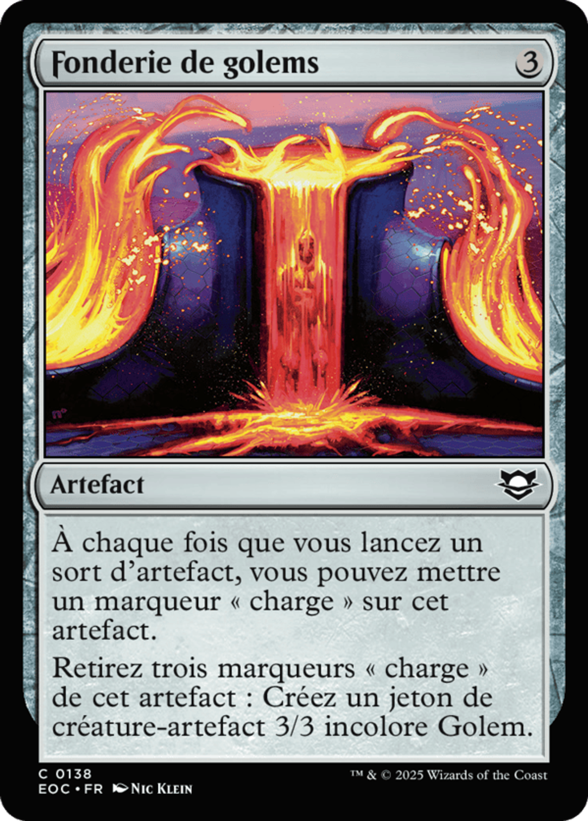 Fonderie de golems — Edge of Eternities Commander — Magic: The Gathering