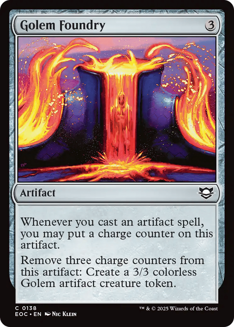 Golem Foundry — Edge of Eternities Commander — Magic: The Gathering