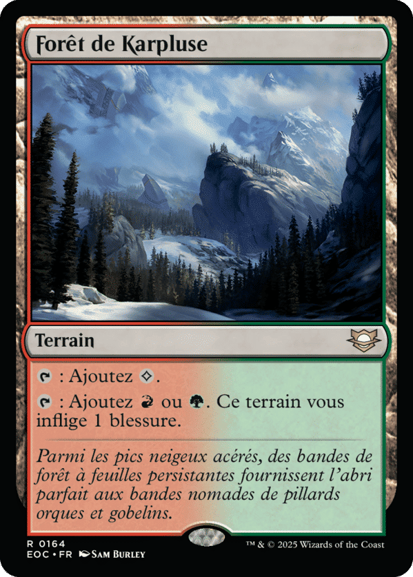 Forêt de Karpluse — Edge of Eternities Commander — Magic: The Gathering