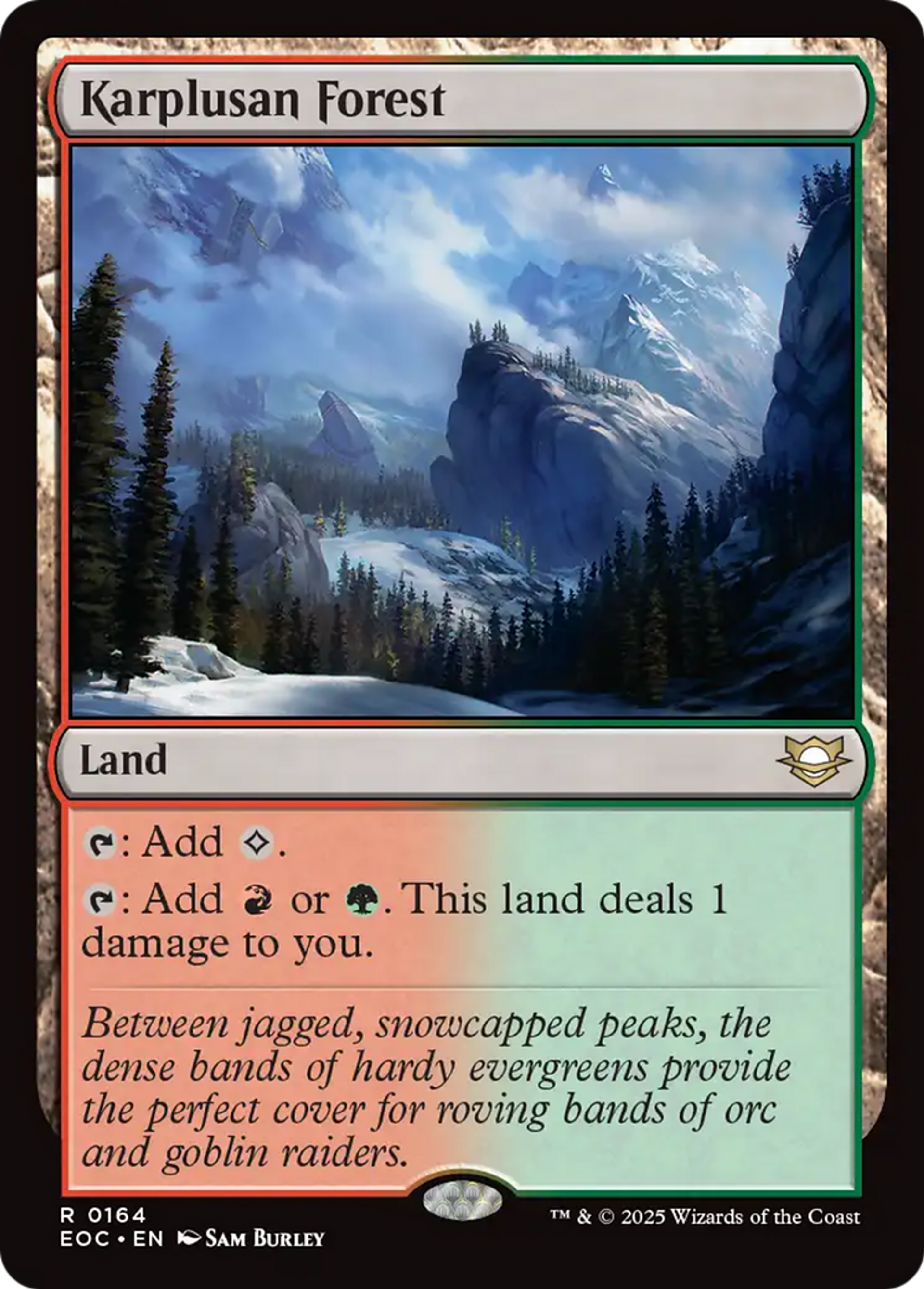 Karplusan Forest — Edge of Eternities Commander — Magic: The Gathering