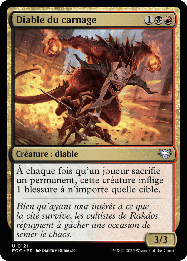 Diable du carnage — Edge of Eternities Commander — Magic: The Gathering