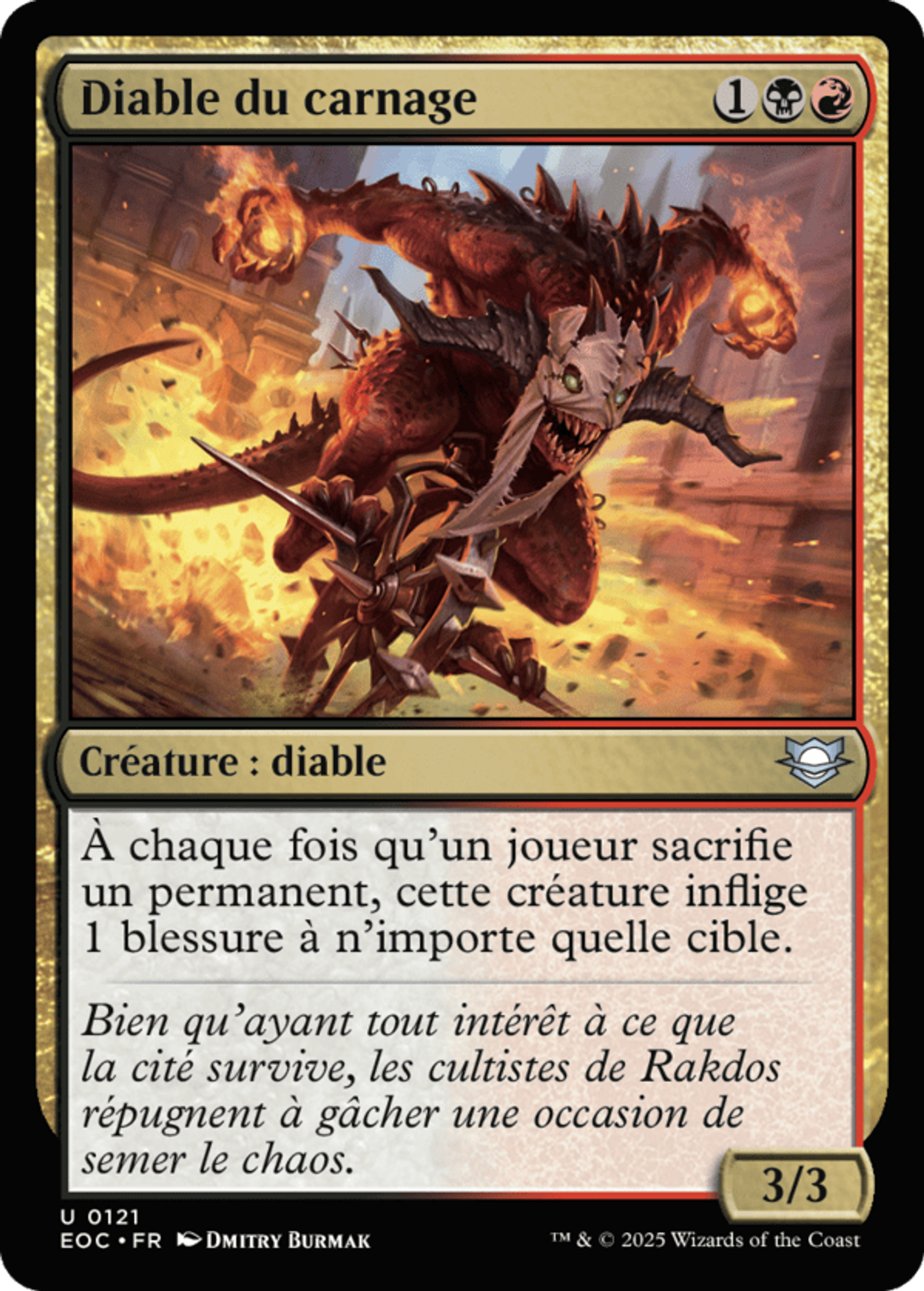 Diable du carnage — Edge of Eternities Commander — Magic: The Gathering