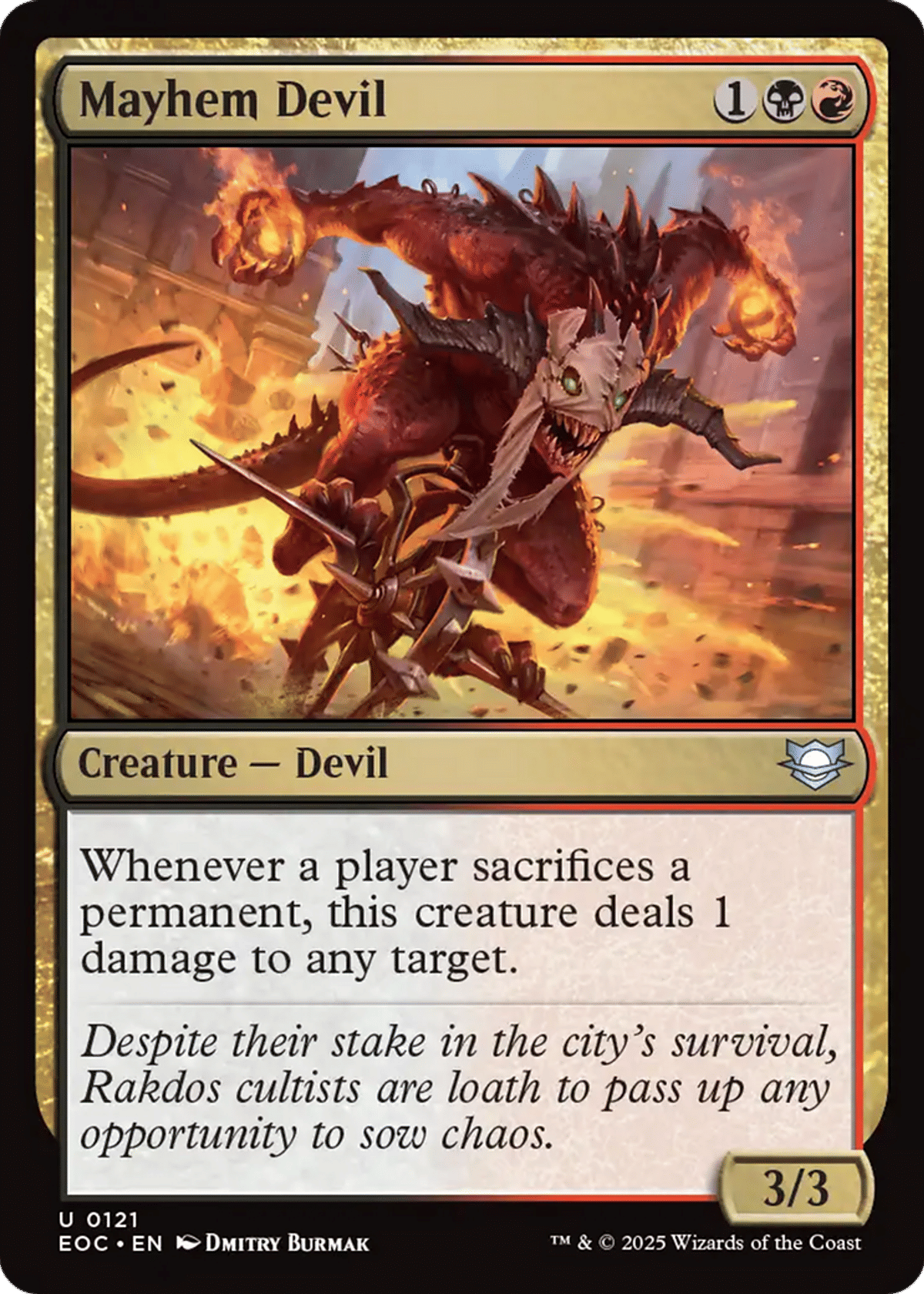 Mayhem Devil from Edge of Eternities Commander - Magic: The Gathering