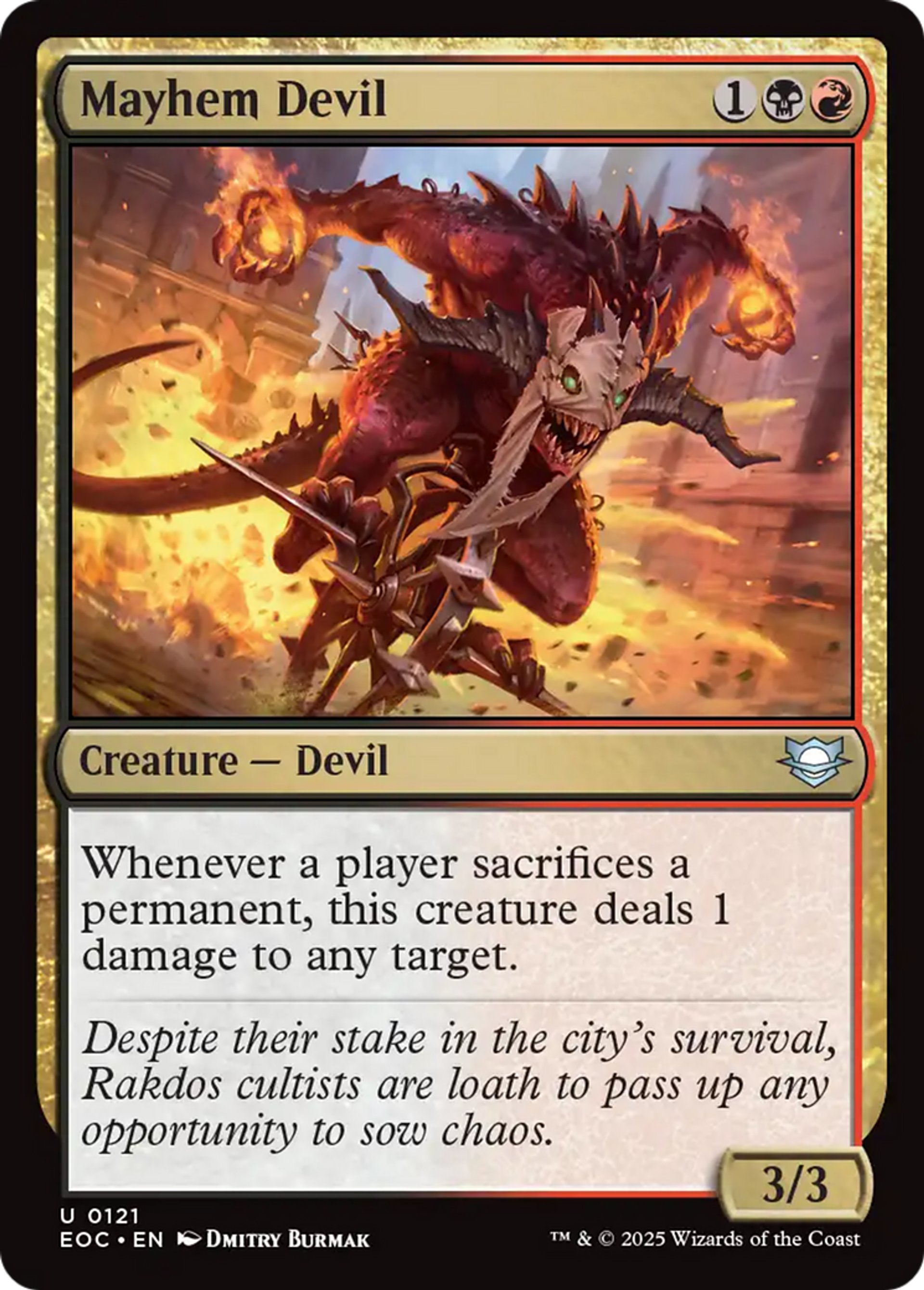 Diable du carnage — Edge of Eternities Commander — Magic: The Gathering
