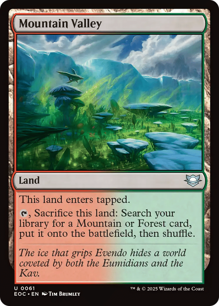 Mountain Valley — Edge of Eternities Commander — Magic: The Gathering