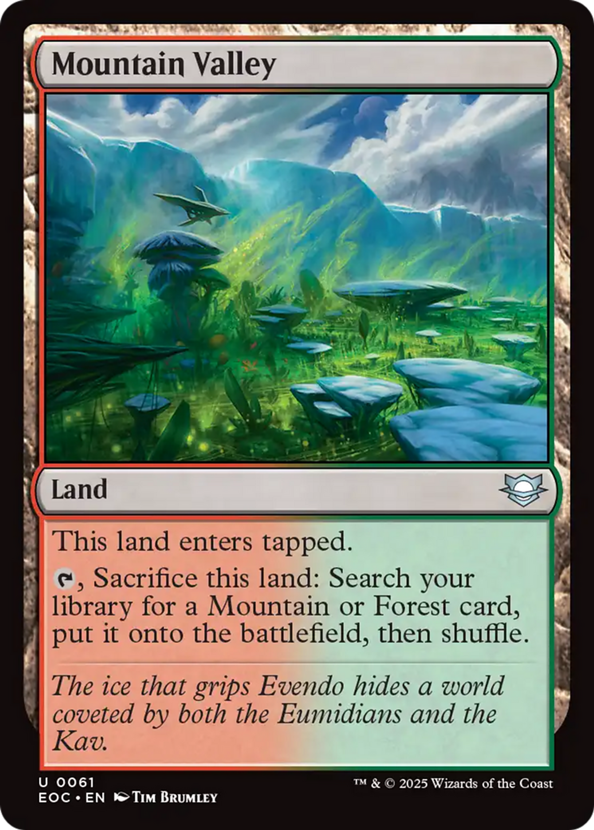 Mountain Valley — Edge of Eternities Commander — Magic: The Gathering