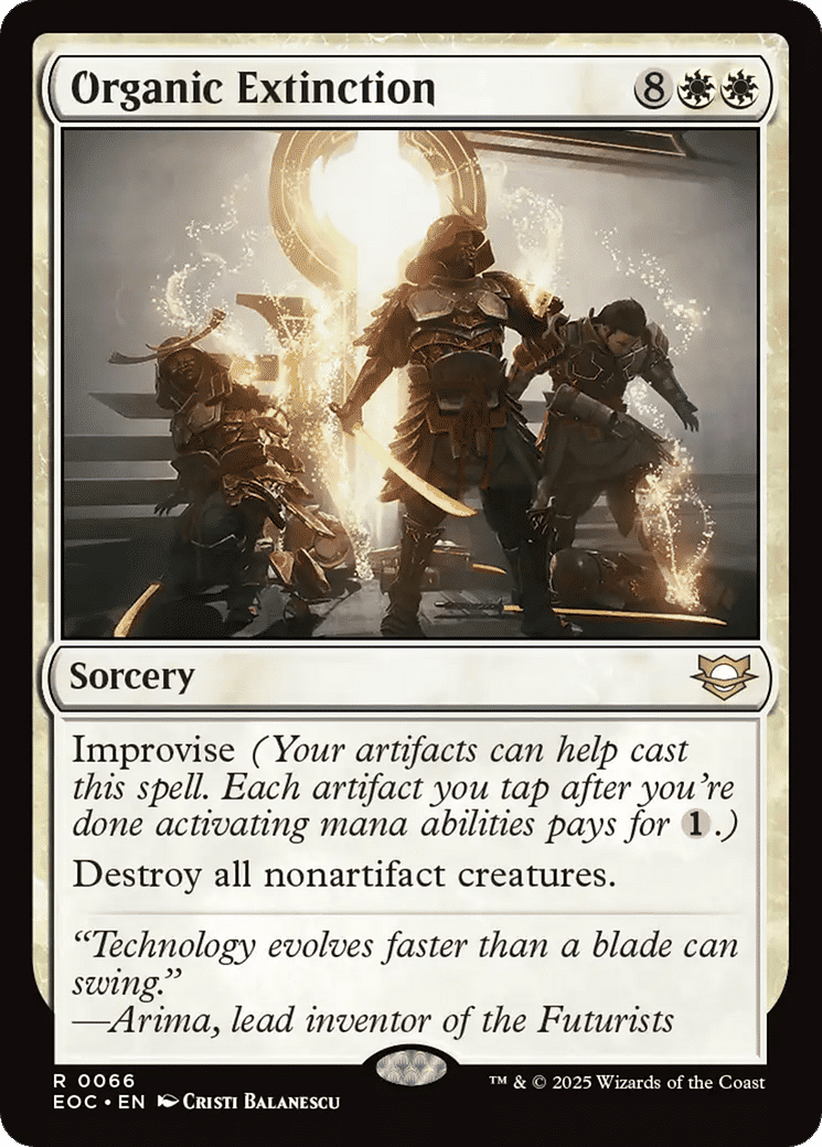 Organic Extinction — Edge of Eternities Commander — Magic: The Gathering