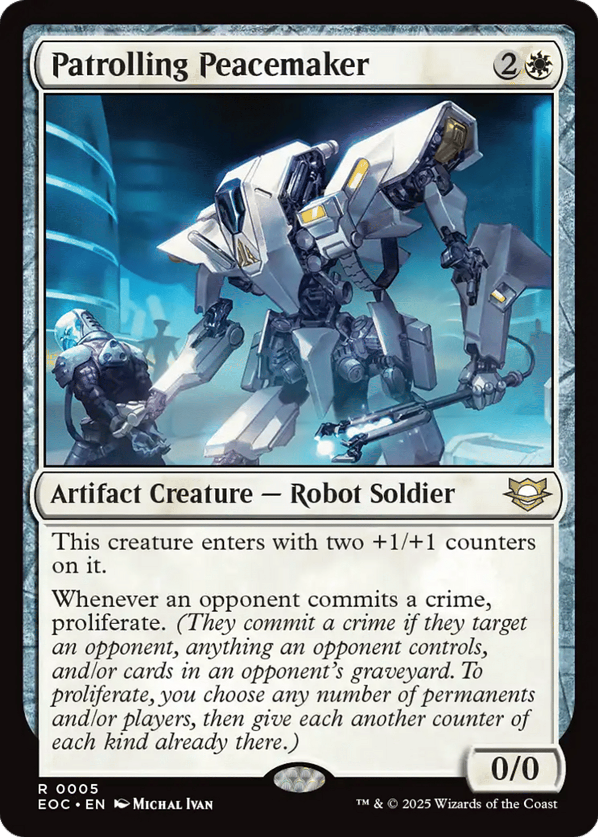 Patrolling Peacemaker from Edge of Eternities Commander - Magic: The Gathering
