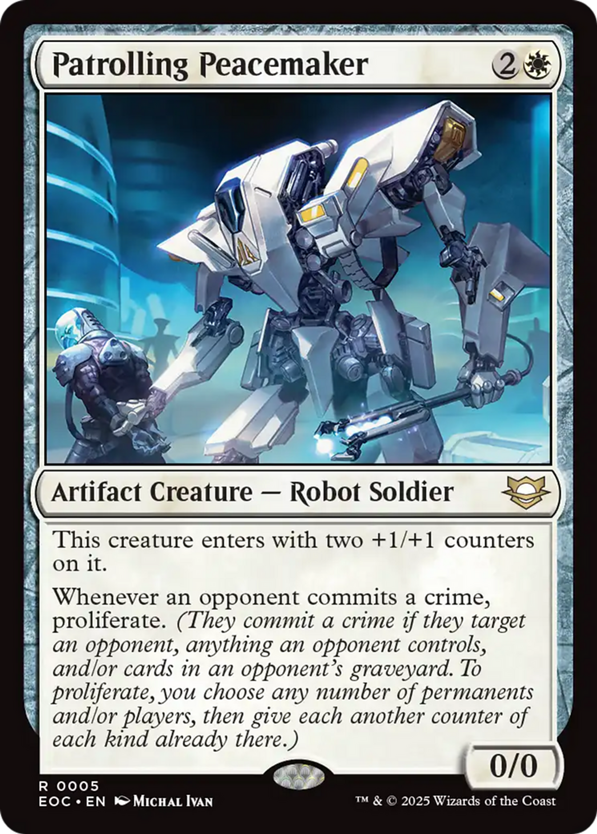 Patrolling Peacemaker — Edge of Eternities Commander — Magic: The Gathering