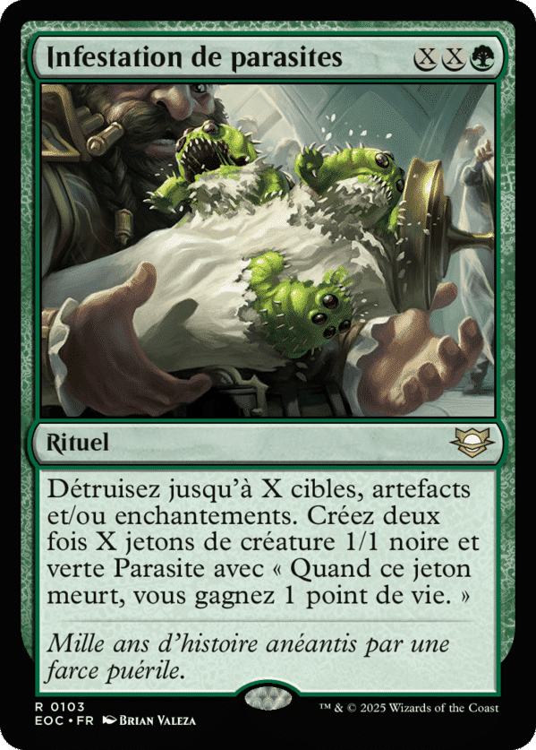 Infestation de parasites — Edge of Eternities Commander — Magic: The Gathering