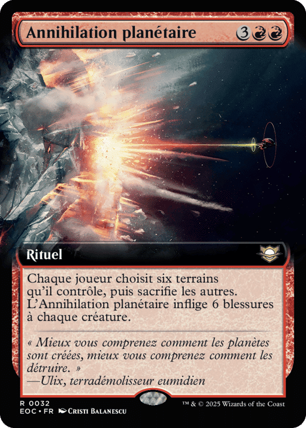 Annihilation planétaire — Edge of Eternities Commander — Magic: The Gathering