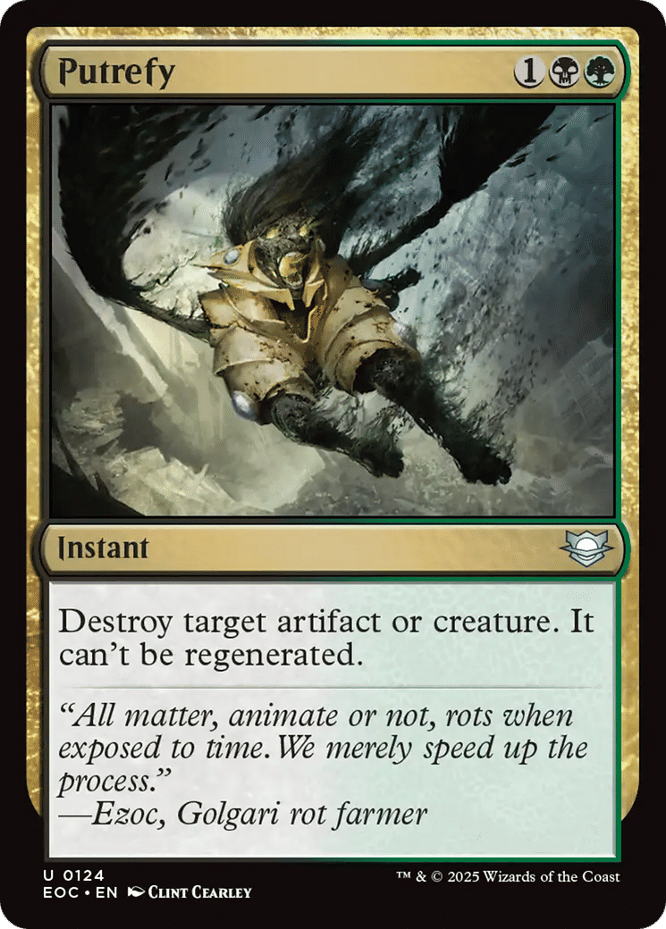 Putrefy — Edge of Eternities Commander — Magic: The Gathering