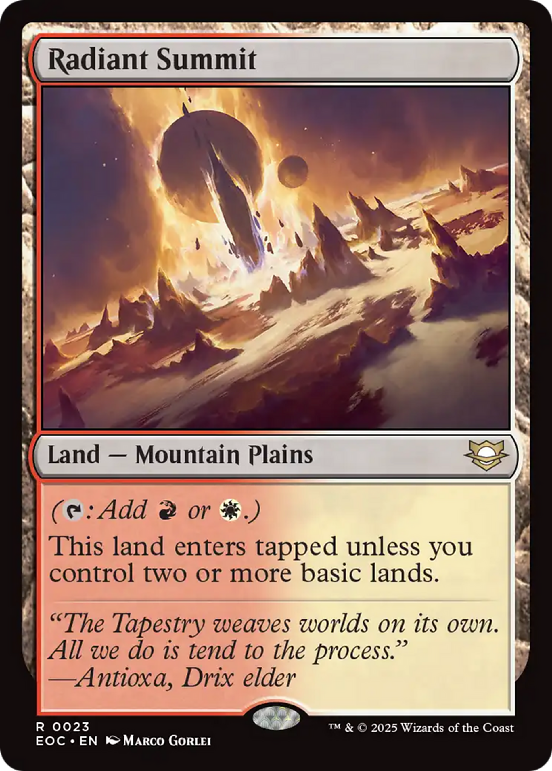 Radiant Summit — Edge of Eternities Commander — Magic: The Gathering