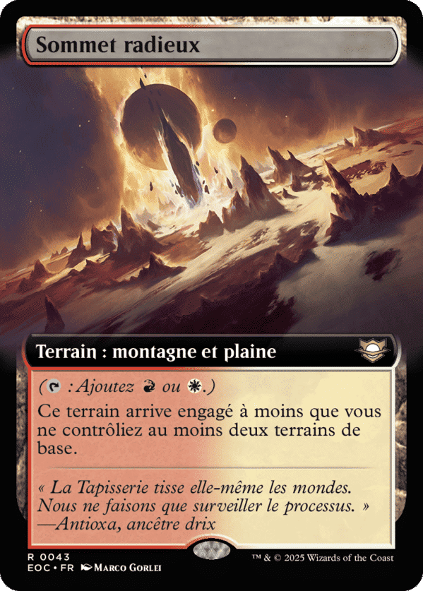 Sommet radieux — Edge of Eternities Commander — Magic: The Gathering