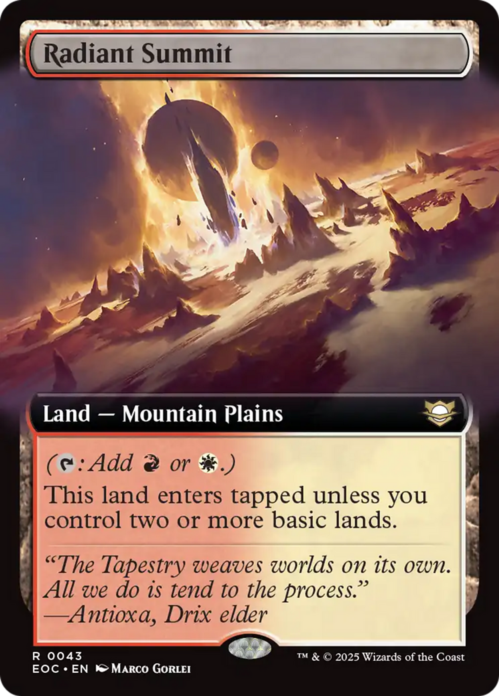 Radiant Summit — Edge of Eternities Commander — Magic: The Gathering