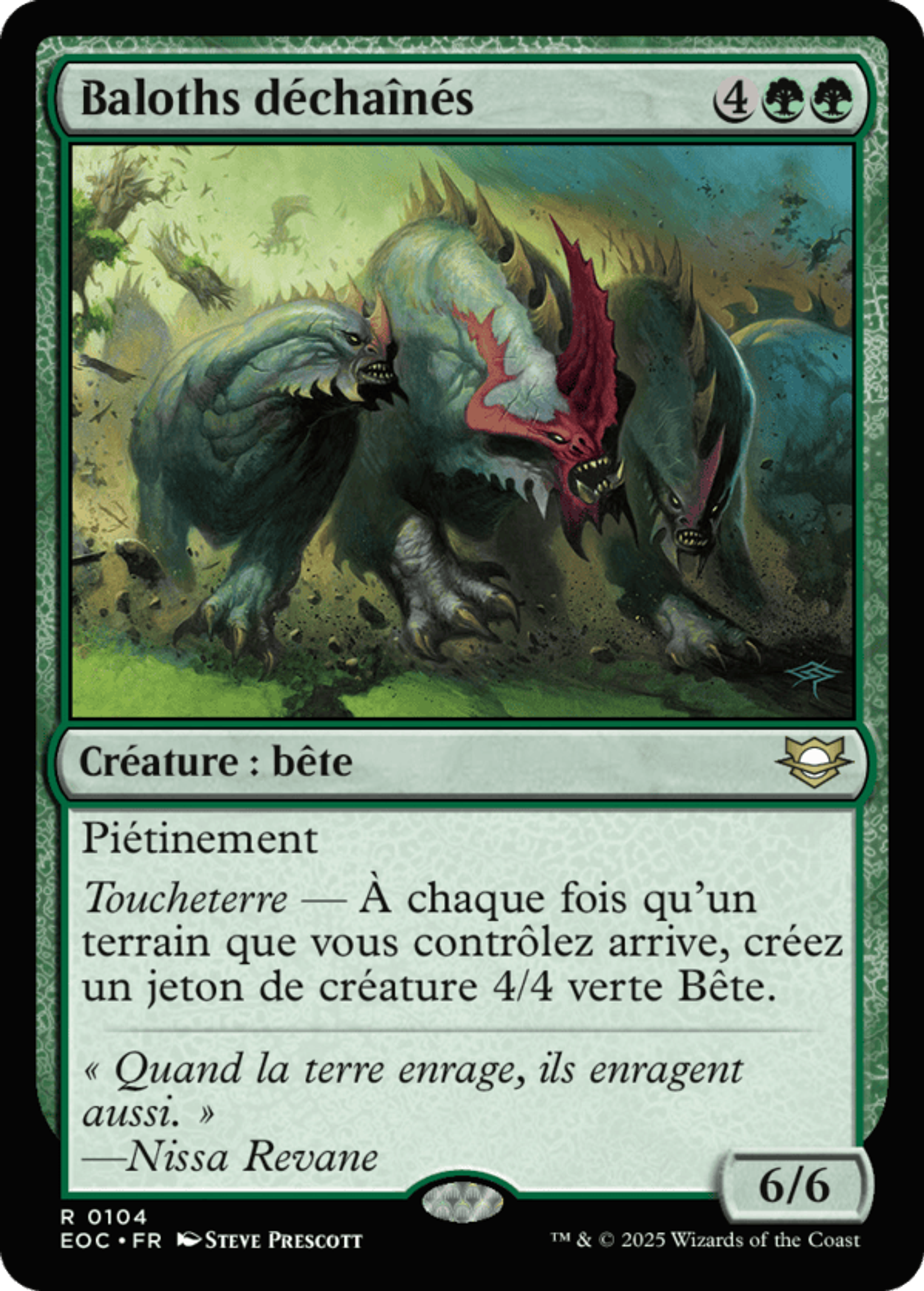 Baloths déchaînés — Edge of Eternities Commander — Magic: The Gathering