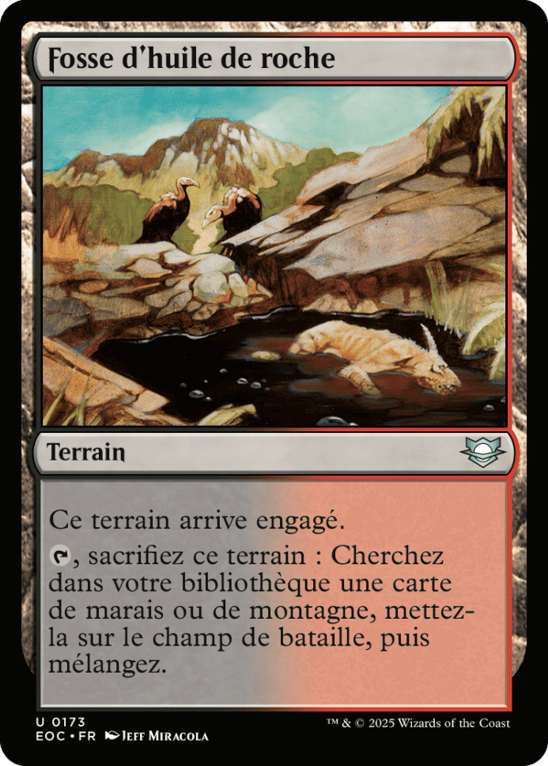 Fosse d'huile de roche — Edge of Eternities Commander — Magic: The Gathering