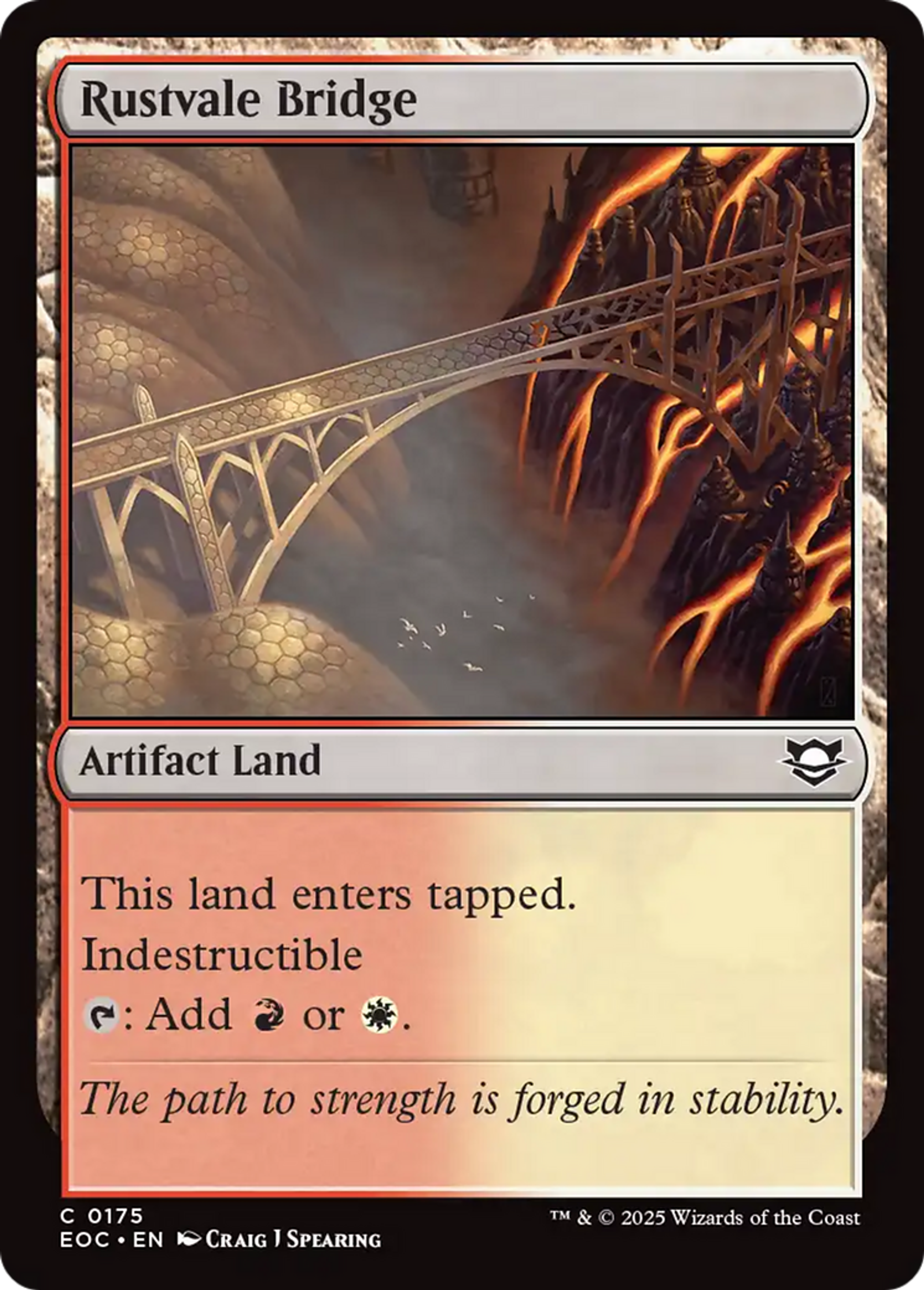 Rustvale Bridge — Edge of Eternities Commander — Magic: The Gathering