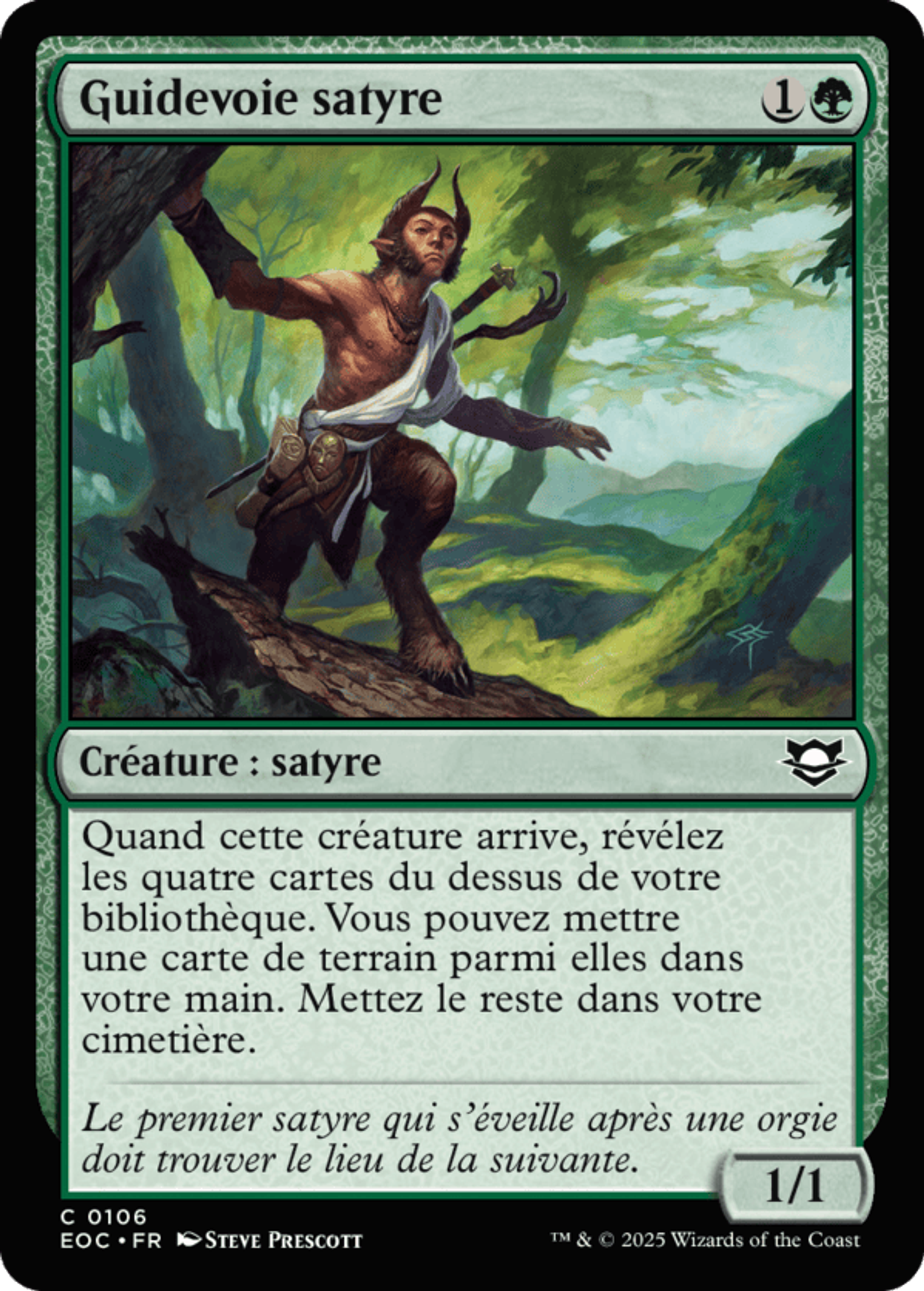Guidevoie satyre — Edge of Eternities Commander — Magic: The Gathering