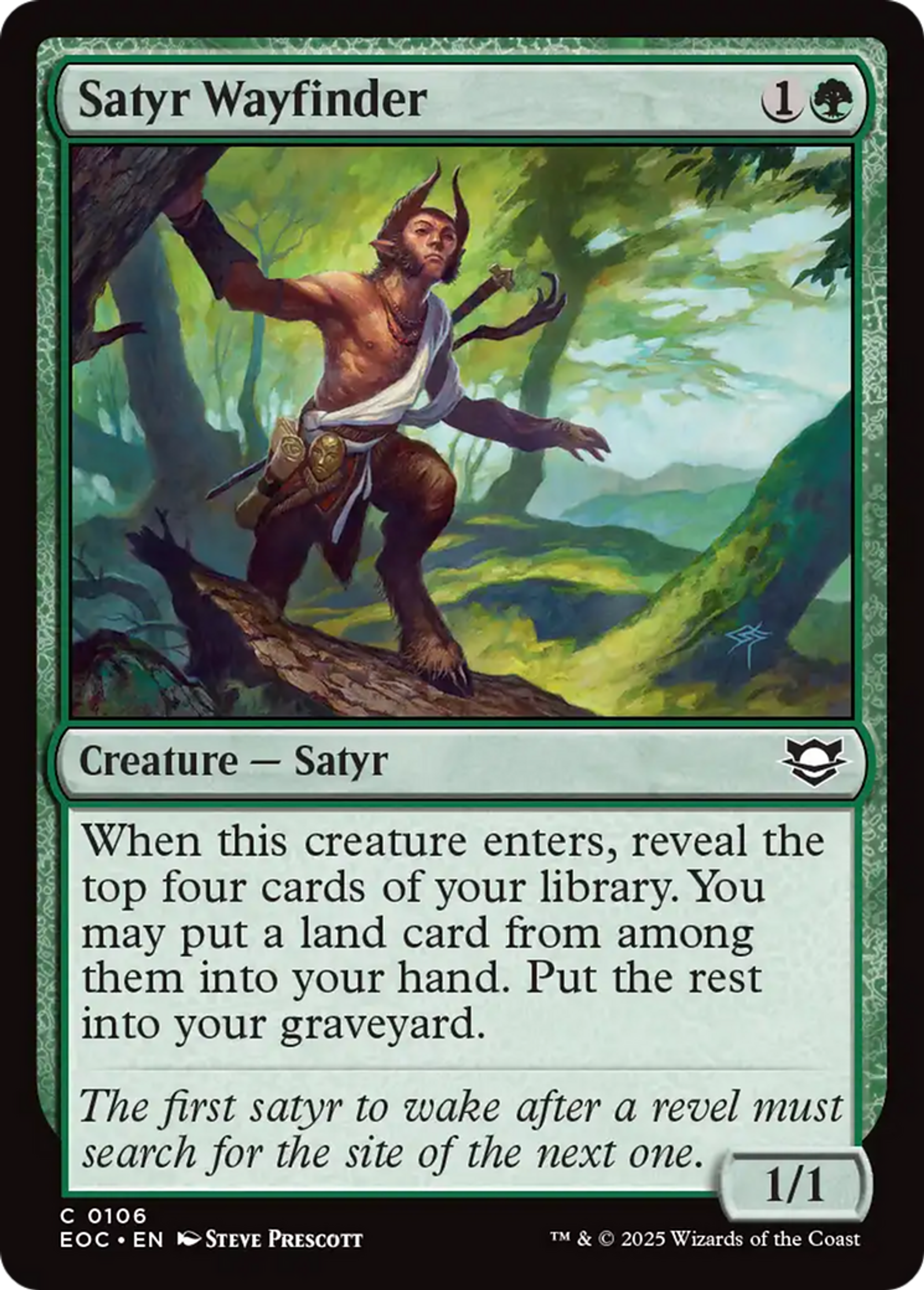 Guidevoie satyre — Edge of Eternities Commander — Magic: The Gathering