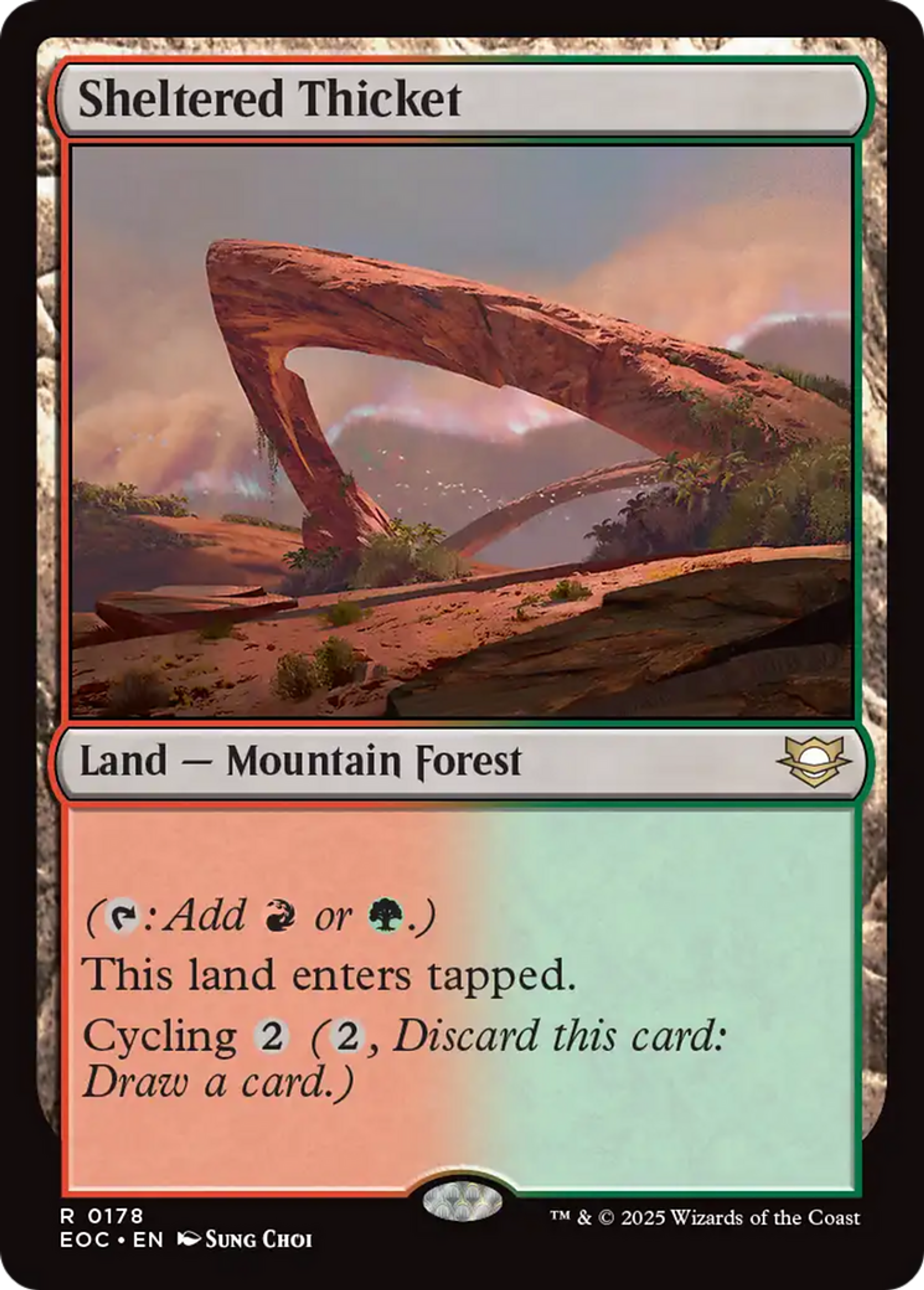 Sheltered Thicket — Edge of Eternities Commander — Magic: The Gathering