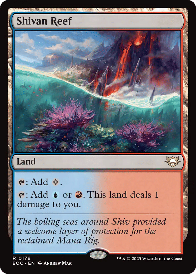Shivan Reef — Edge of Eternities Commander — Magic: The Gathering