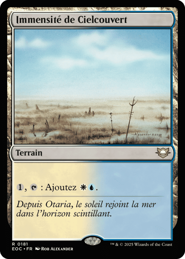 Immensité de Cielcouvert — Edge of Eternities Commander — Magic: The Gathering