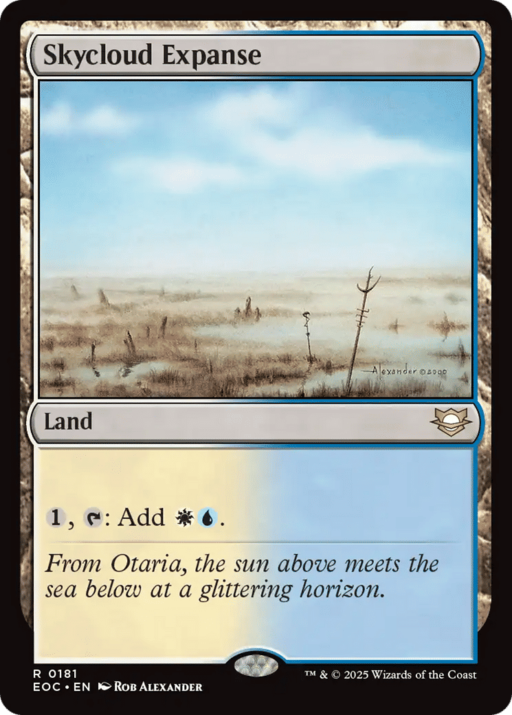 Skycloud Expanse — Edge of Eternities Commander — Magic: The Gathering