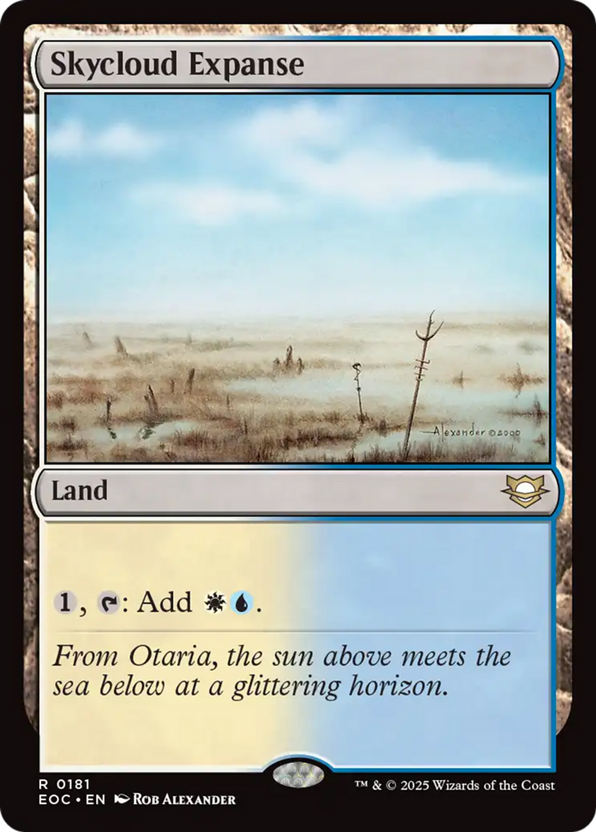 Skycloud Expanse — Edge of Eternities Commander — Magic: The Gathering