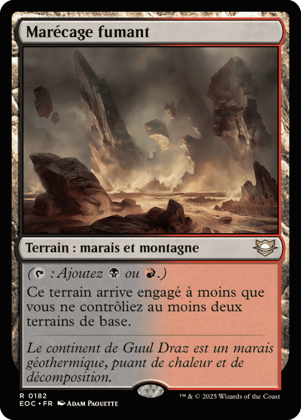 Marécage fumant — Edge of Eternities Commander — Magic: The Gathering