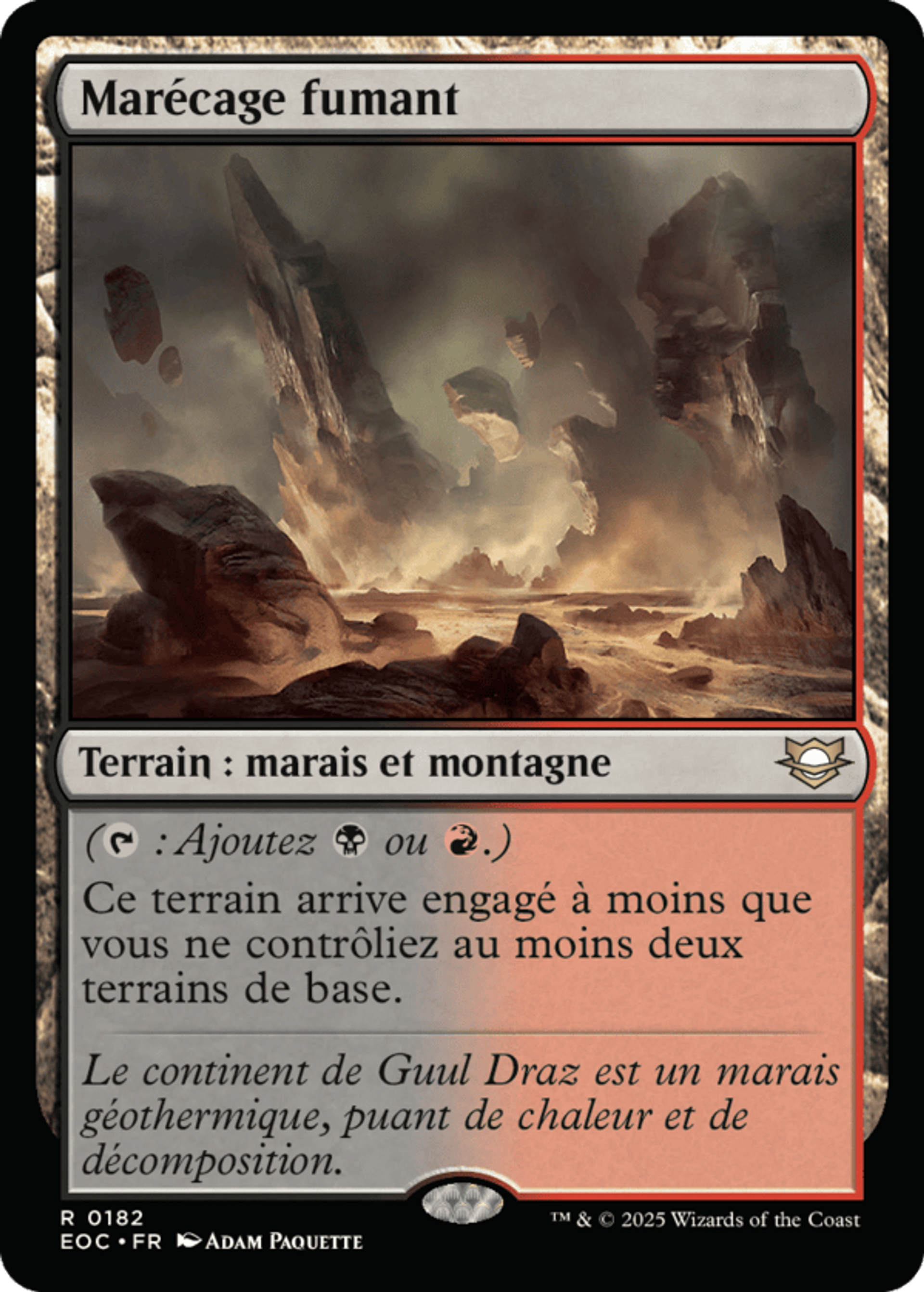 Marécage fumant — Edge of Eternities Commander — Magic: The Gathering
