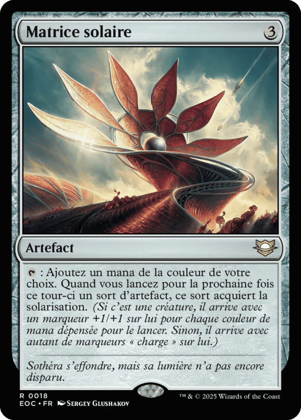 Matrice solaire — Edge of Eternities Commander — Magic: The Gathering