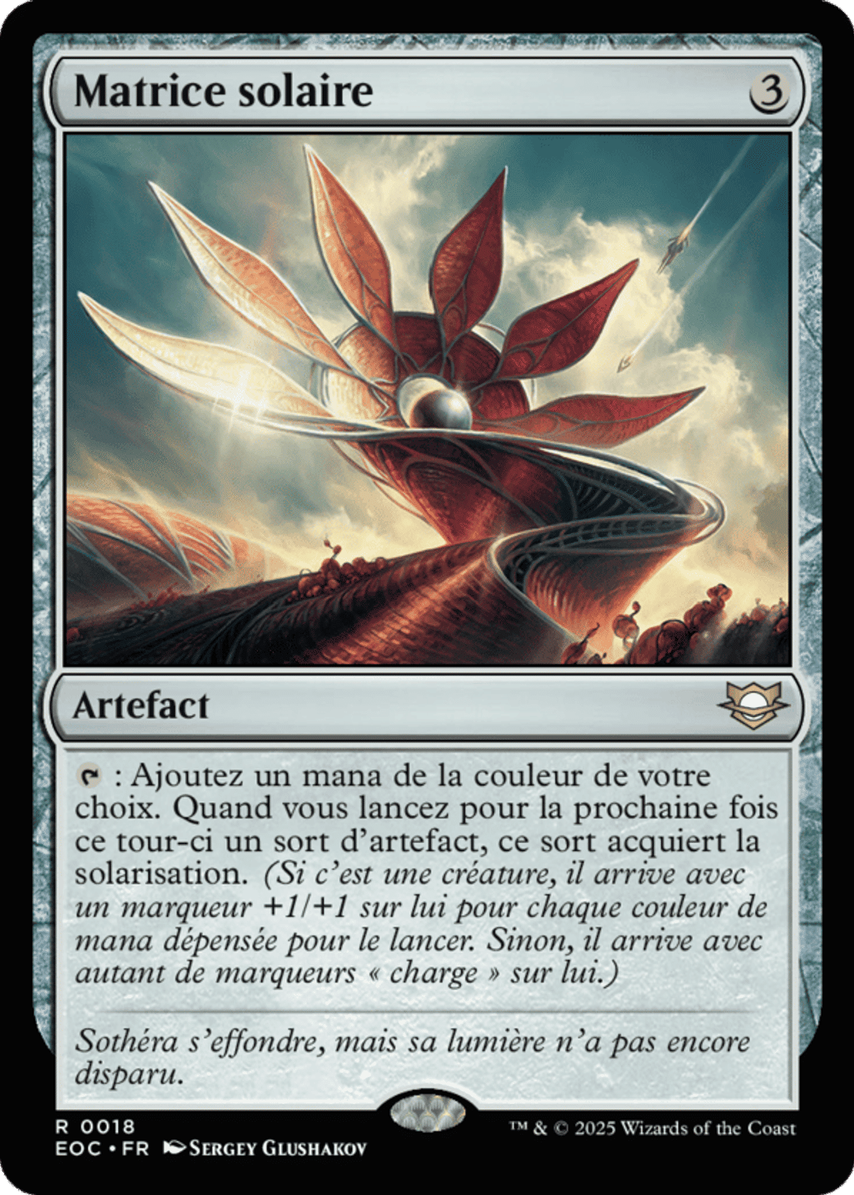 Matrice solaire from Edge of Eternities Commander - Magic: The Gathering