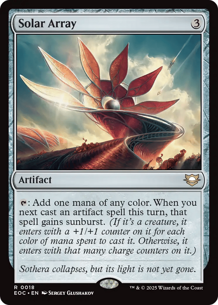 Solar Array — Edge of Eternities Commander — Magic: The Gathering