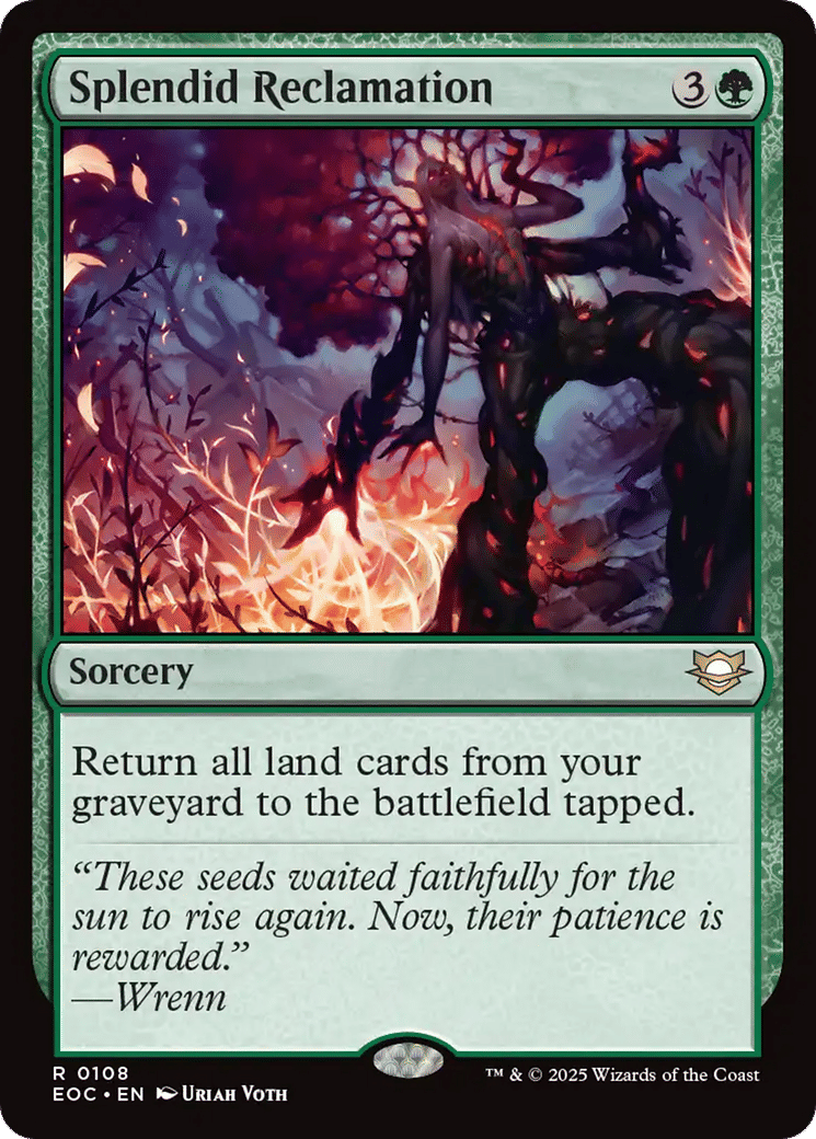 Splendid Reclamation — Edge of Eternities Commander — Magic: The Gathering