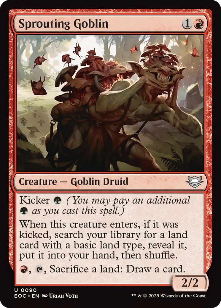 Sprouting Goblin — Edge of Eternities Commander — Magic: The Gathering