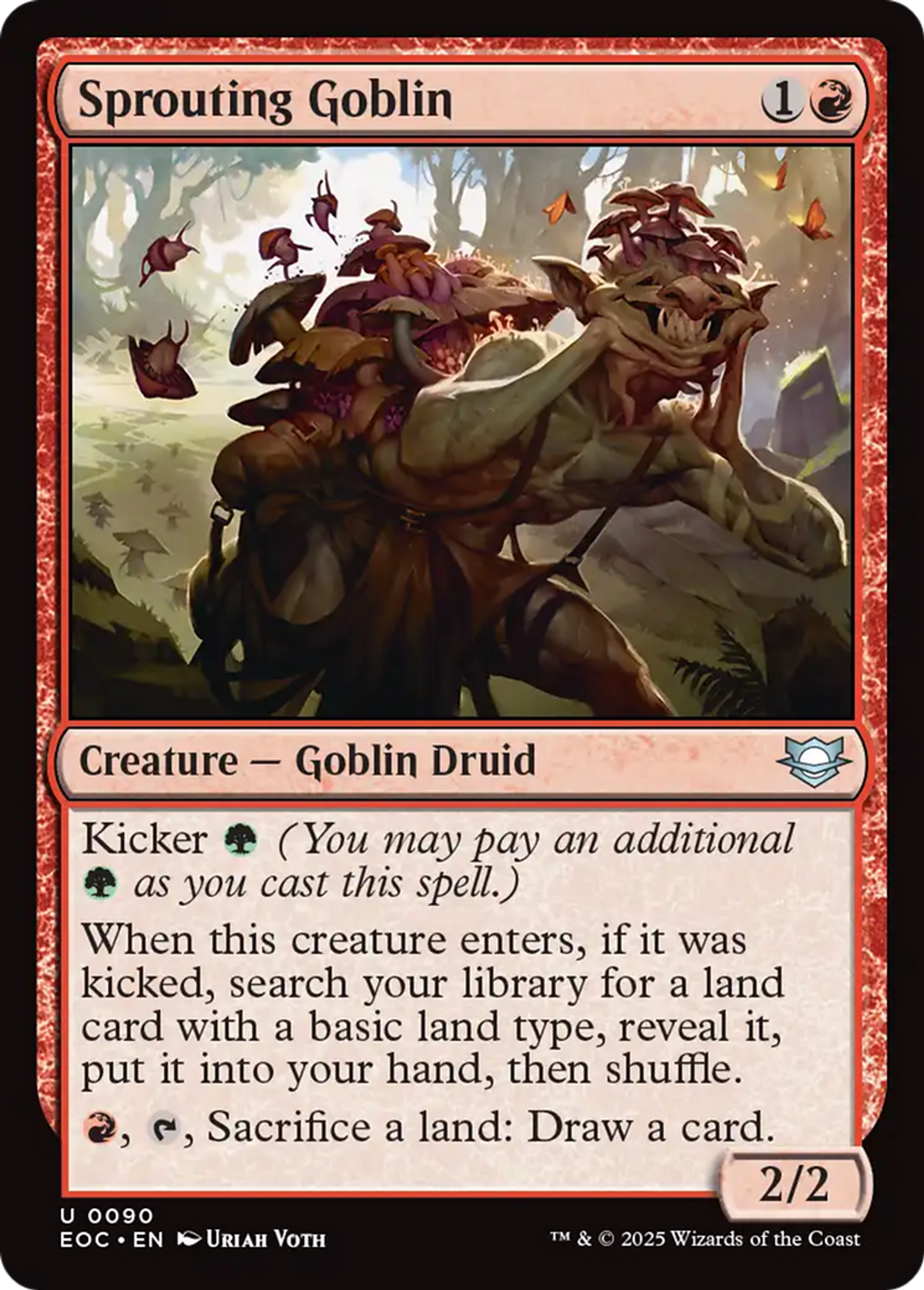 Sprouting Goblin — Edge of Eternities Commander — Magic: The Gathering