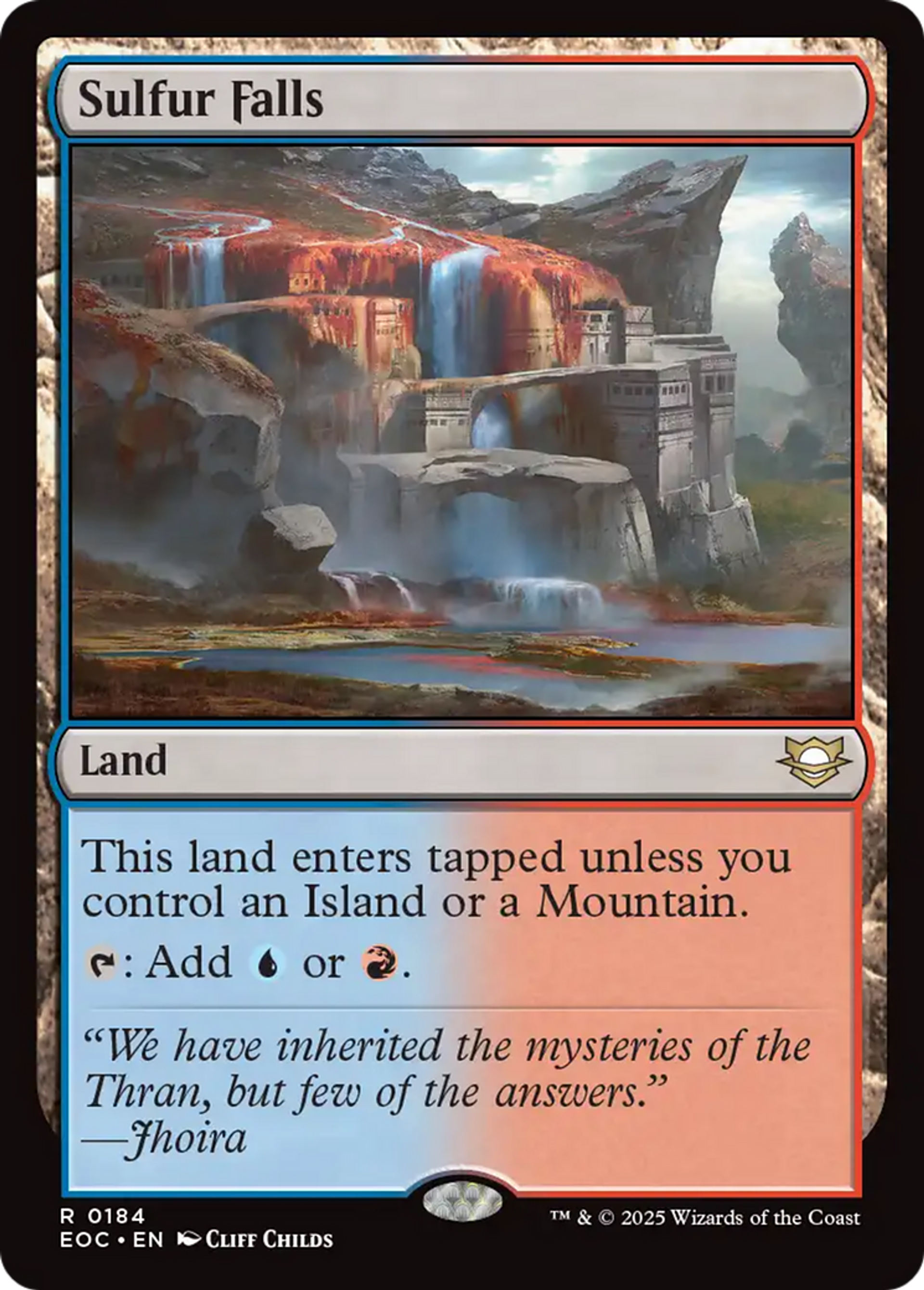 Sulfur Falls — Edge of Eternities Commander — Magic: The Gathering