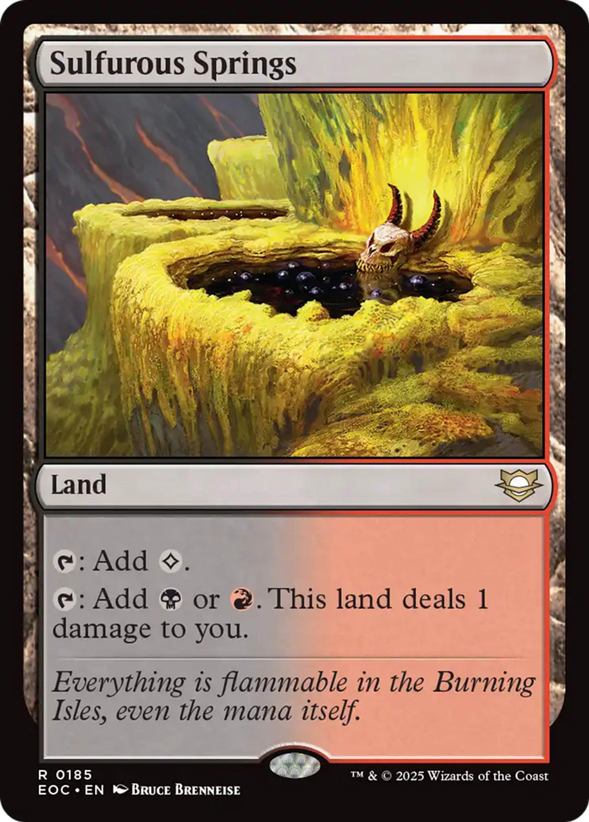 Sulfurous Springs — Edge of Eternities Commander — Magic: The Gathering