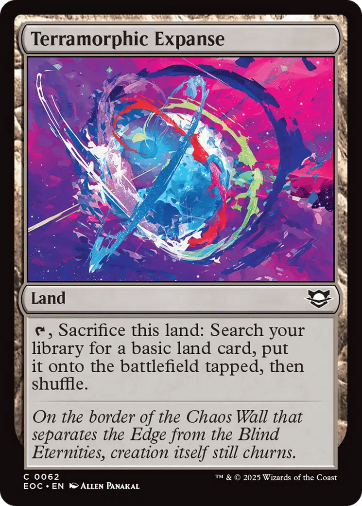 Terramorphic Expanse — Edge of Eternities Commander — Magic: The Gathering
