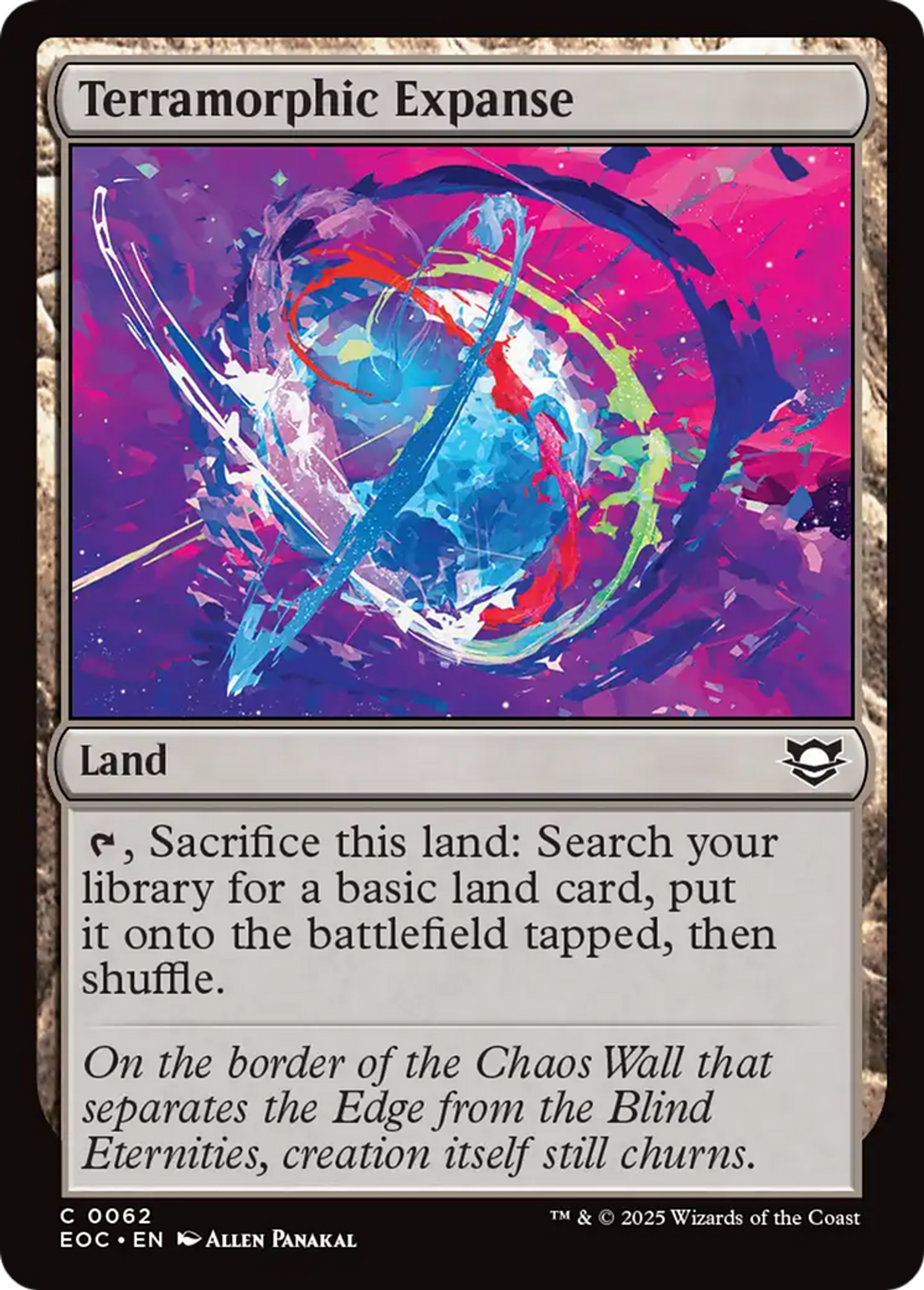 Terramorphic Expanse — Edge of Eternities Commander — Magic: The Gathering