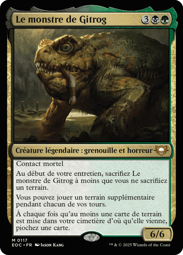 Le monstre de Gitrog from Edge of Eternities Commander - Magic: The Gathering