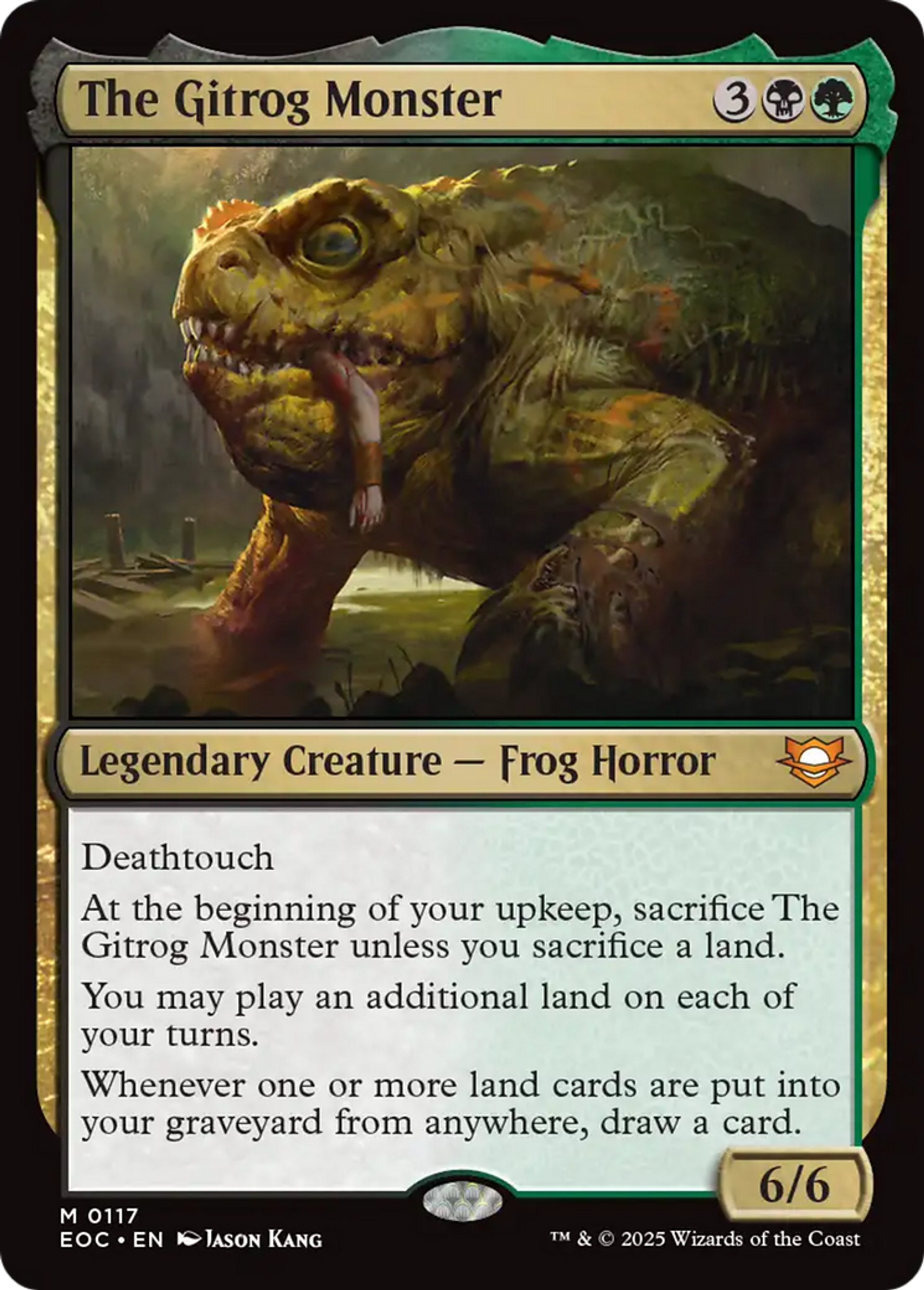 Le monstre de Gitrog — Edge of Eternities Commander — Magic: The Gathering
